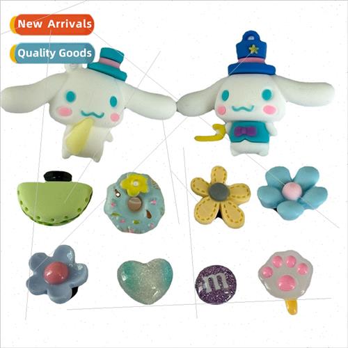 Cartoon strawberry bear resin accessories Yucca dog Sesame S