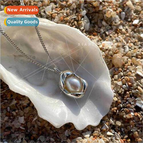 New tide pearl pendant necklace female high-class niche acce