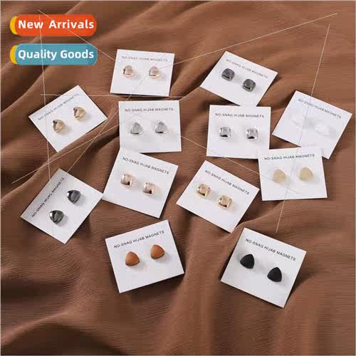 Triangle square metal color strong magnetic buckle jewelry n