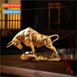 resin crafts room turn off living Qiankun home Cow ornaments