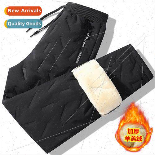 Winter padded pants men thickened sports pants fall winter w