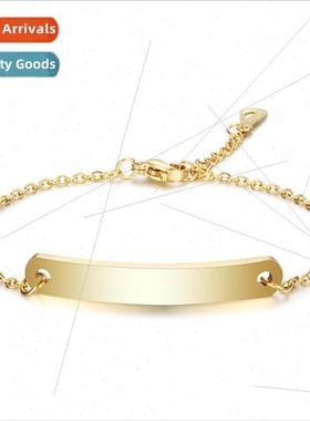 Europe mple Ladies Stainless Engravable Laser  Three Color B