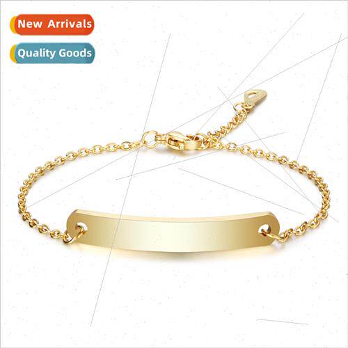 Europe mple Ladies Stainless Engravable Laser  Three Color B