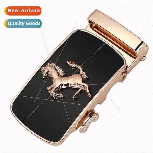 Mixed  belt alloy buckle head 3.5cm belt body pony automatic