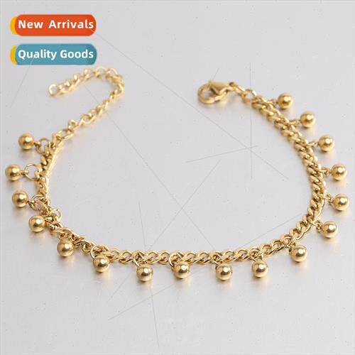 Europe hip-hop nd simple chain beads stainless steel splicin