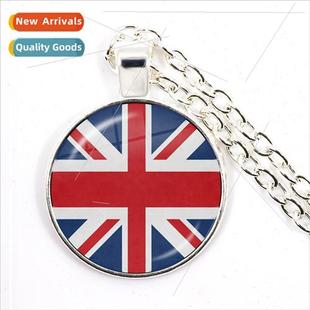 flags necklaces time gemstone pendants from various countrie