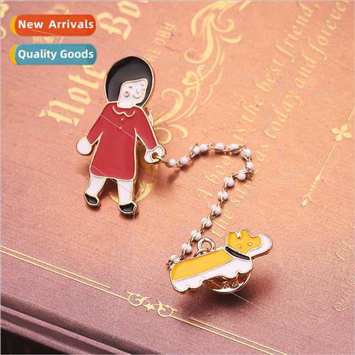 Japan Korea popular cartoon character brooch cute ltle girl