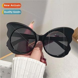 frame large modern retro Europe Butterfly sunglasses shaped
