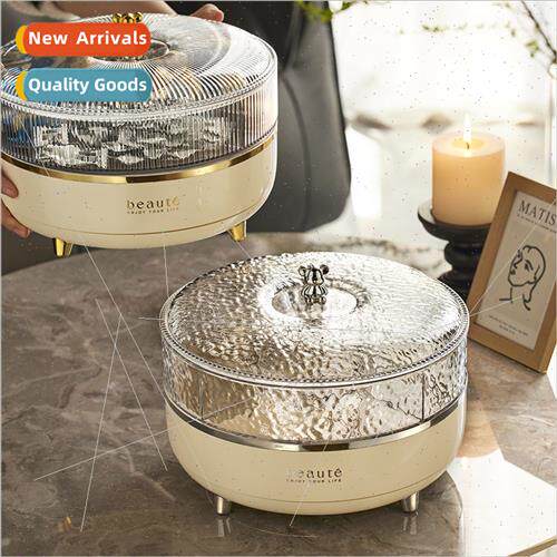 Cream wind double rotating fru plate living room dried fru s