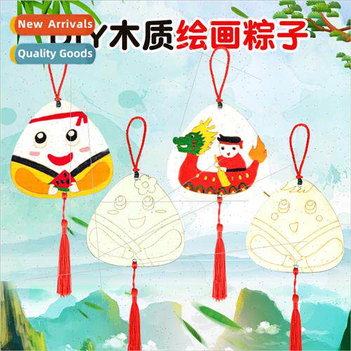 Wooden DIY dumplings children parent-child handmade coloring