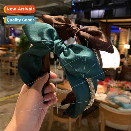 Rabb ear hair bands Korea simple versatile wide edge hair ba