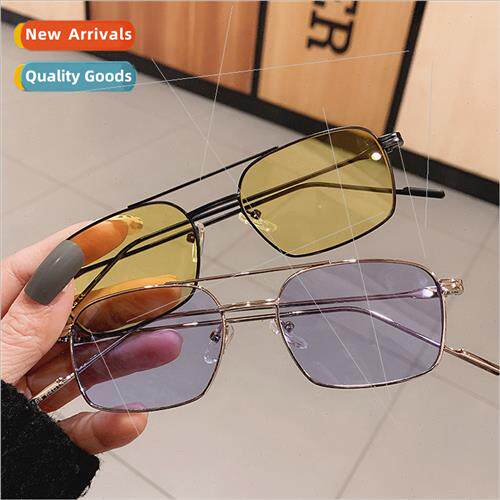 Korean fashion aviator metal toad sunglasses tide men women