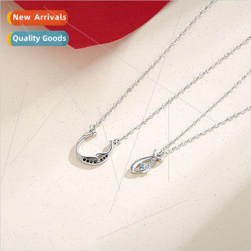 deep sea has fish whale life has you couple necklace pair fa