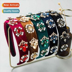 new fashion hair bands ban pearl Europe diamond Hair baroque
