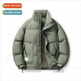 jack new down color solid casual fashion winter coat Warm