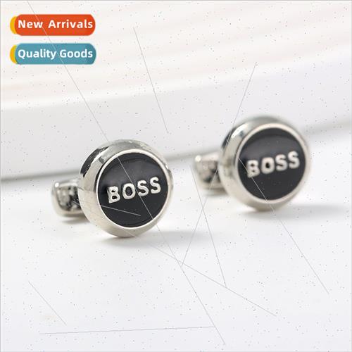 New Creative Letters BOSS Round French Shirt Sleeve Studded