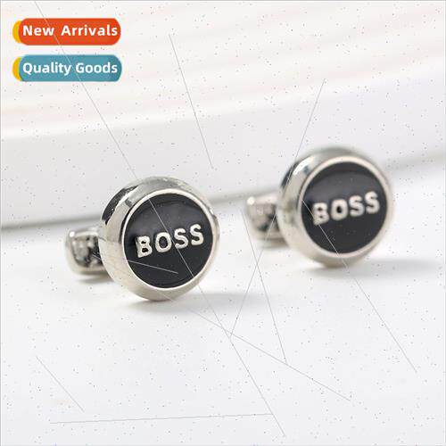 New Creative Letters BOSS Round French Shirt Sleeve Studded