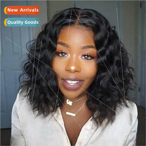 New wig Europe women medium corn hot short hair water wave p