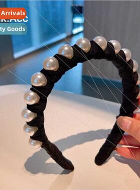 retro pearl hand-woven temperament high skull top hairpin he