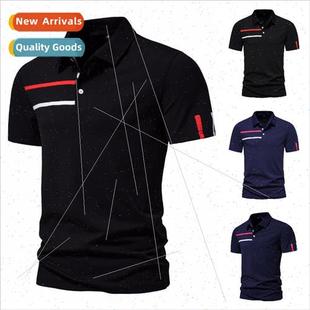 Business Casual Webbing 2022 Sleeve Men Short Lapel Eurocode