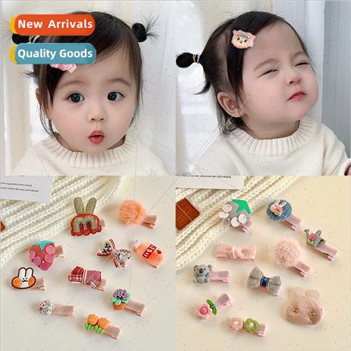 2023 new children fall winter hair clips bow hairpin cute gi