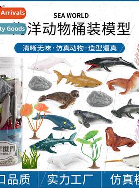 cognive solid ocean bucket beluga whale seal dolphin shark w