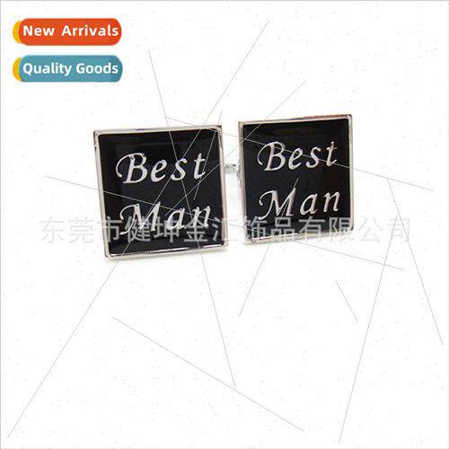Square Best Man Cufflinks Groomsmen Best Man Wedding Wedding