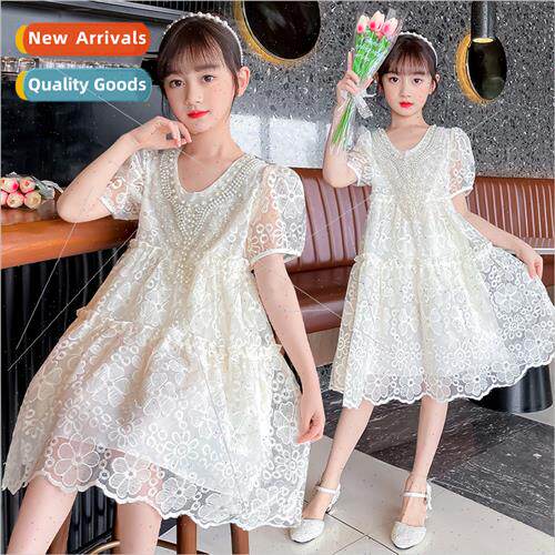 2022 new 适用eign girls princess dress summer girls big girl