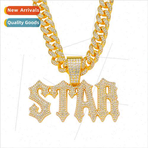 Bully splicing diamond letters pendant necklace men nd cool