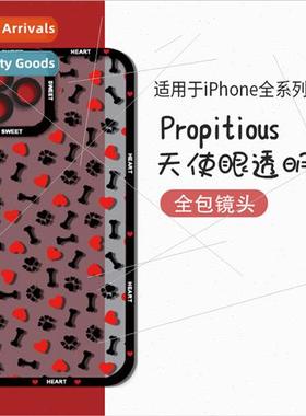 ttle Red Heart Phone Case Apple 13promax Transparent Soft Ca