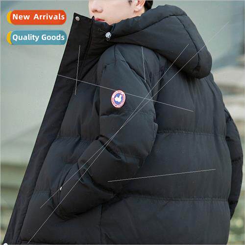 Student down cotton jacket men hooded warm tide cotton jacke