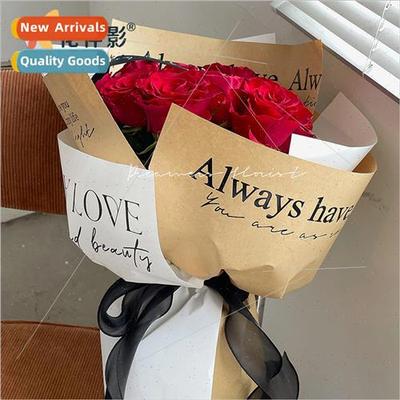 as always love you hot stamping kraft paper flowers bouquets