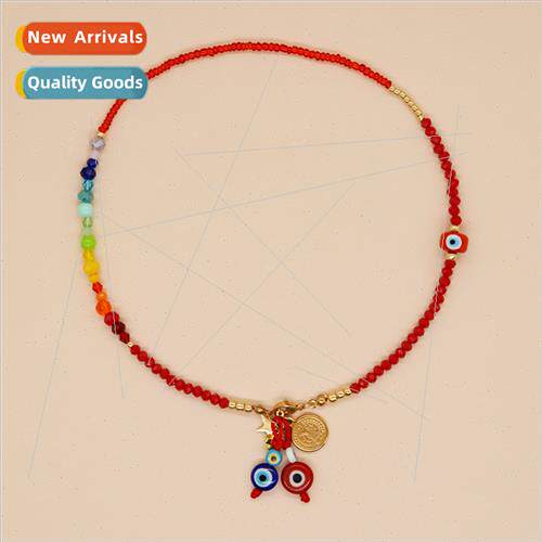 Fashion mple Ethnic  glaze eye beads tag red crystal beads r