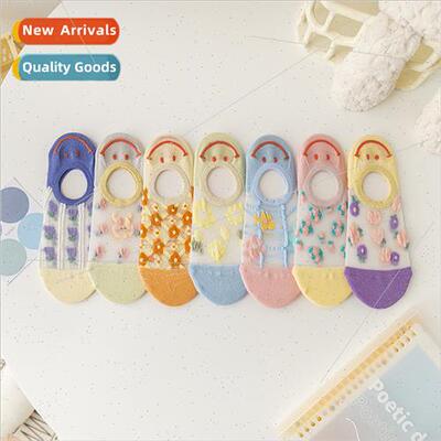 Socks women summer shallow cotton bottom short socks ins tid