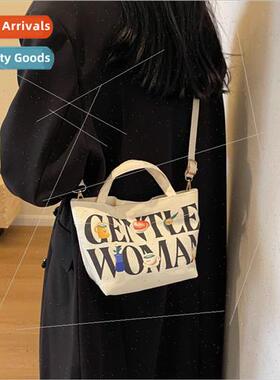 Mini handbag canvas bag female new tide small satchel casual