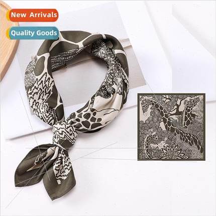 Spring Autumn new 53 small square scarf digal printing women