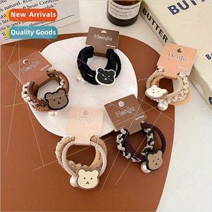 bear hair pearl cute band ball fun round mple rope