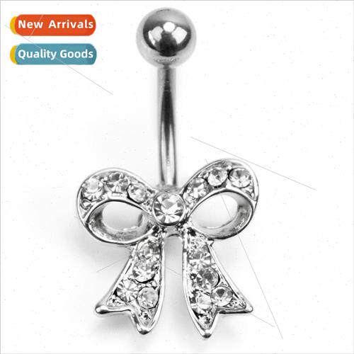Bow tie belly button ring  navel ring navel nails Diamonds b