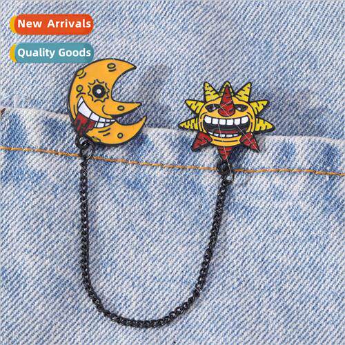Europe Halloween cartoon anime Soul Eater Sun Moon brooch se