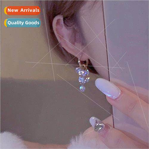 Fall new nd earrings super flash crystal string tassel ear b