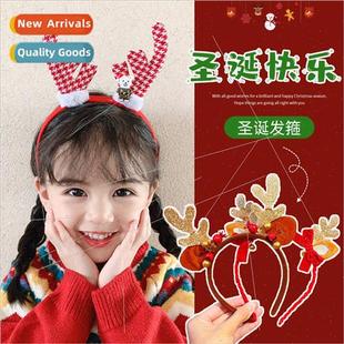 Christmas cute girls new cut bands children hair 2023 antler