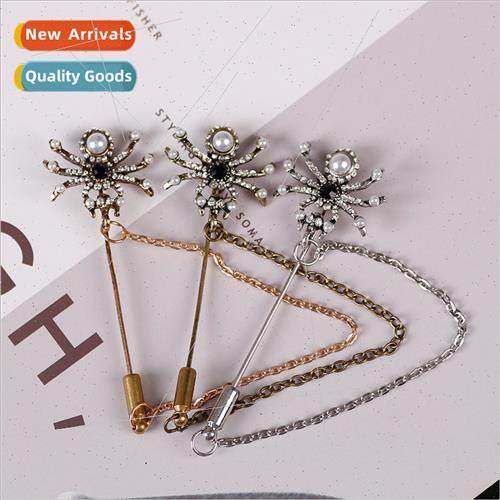 Europe personalized creative retro brooch men fashion versat