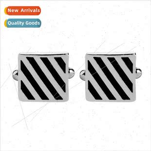 cufflinks drip creative oil striped men Europe