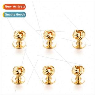 studs round buttons lining men twist lapel metal French head