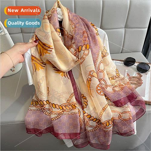 2023 new youroflex beach scarf women silk scarf spring summe
