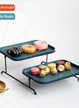 Double Cake Plate Fru Plate Assembled Two Layers Wider  Hote