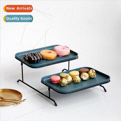 Double Cake Plate Fru Plate Assembled Two Layers Wider  Hote