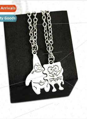 SpongeBob SquarePants Patrick Couple Necklace Hundreds men w