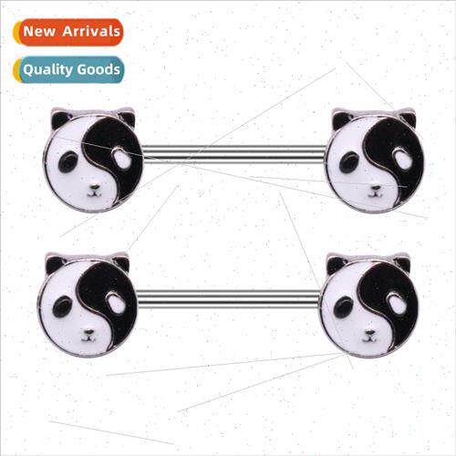 Europe panda nipple ring bear nipple ring black whe gossip n