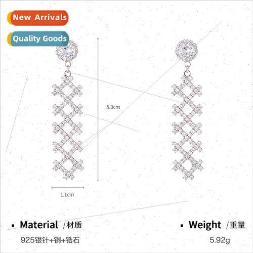 S925 lver Needle Star Moon Irregular C-shaped Earrings Europ